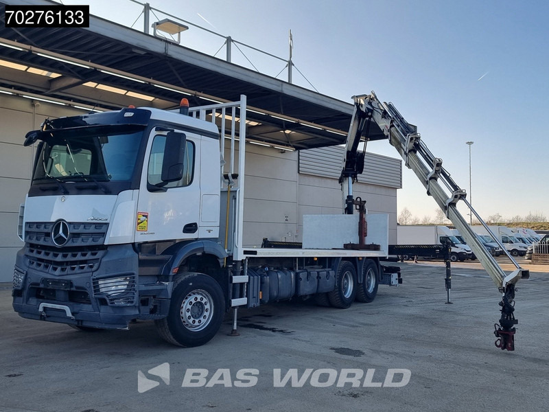 Mercedes-Benz Arocs 2636 6X4 HIAB X-HIDUO 188 ES-S Crane Kran Big axle Euro 6 - Camião de caixa aberta/ Plataforma, Camião grua: foto 5 Mercedes-Benz Arocs 2636 6X4 HIAB X-HIDUO 188 ES-S Crane Kran Big axle Euro 6 - Camião de caixa aberta/ Plataforma, Camião grua: foto 5