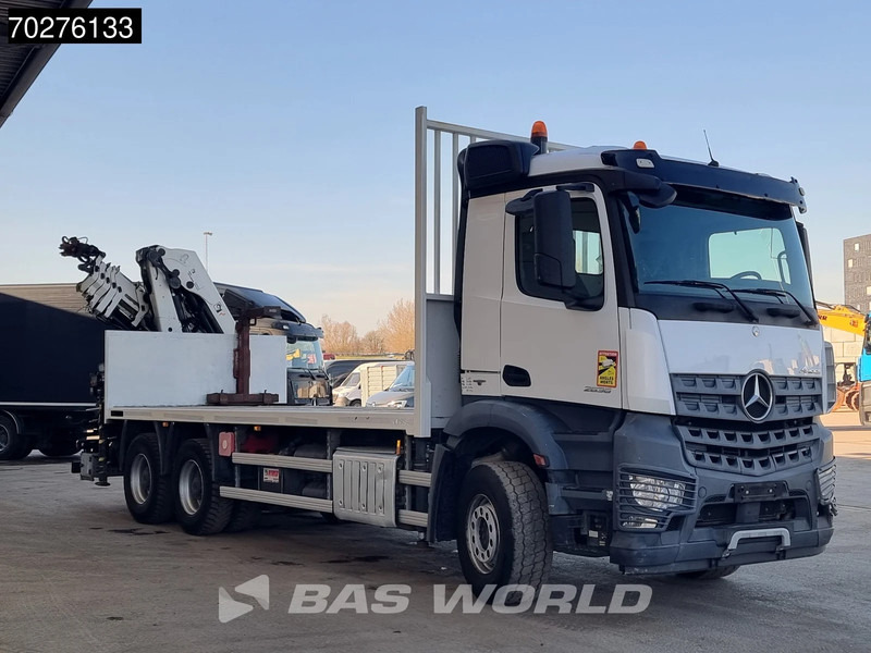 Camião de caixa aberta/ Plataforma, Camião grua Mercedes-Benz Arocs 2636 6X4 HIAB X-HIDUO 188 ES-S Crane Kran Big axle Euro 6: foto 9