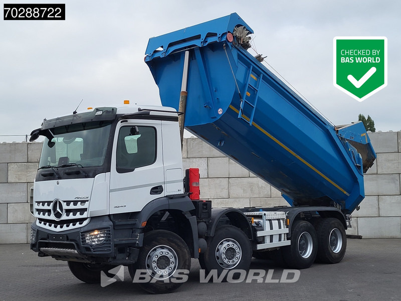Mercedes-Benz Arocs 3243 8X4 19m3 Benne Tipper Steel suspension Automatic Big-Axle Navi Euro 6 - Camião basculante: foto 1 Mercedes-Benz Arocs 3243 8X4 19m3 Benne Tipper Steel suspension Automatic Big-Axle Navi Euro 6 - Camião basculante: foto 1