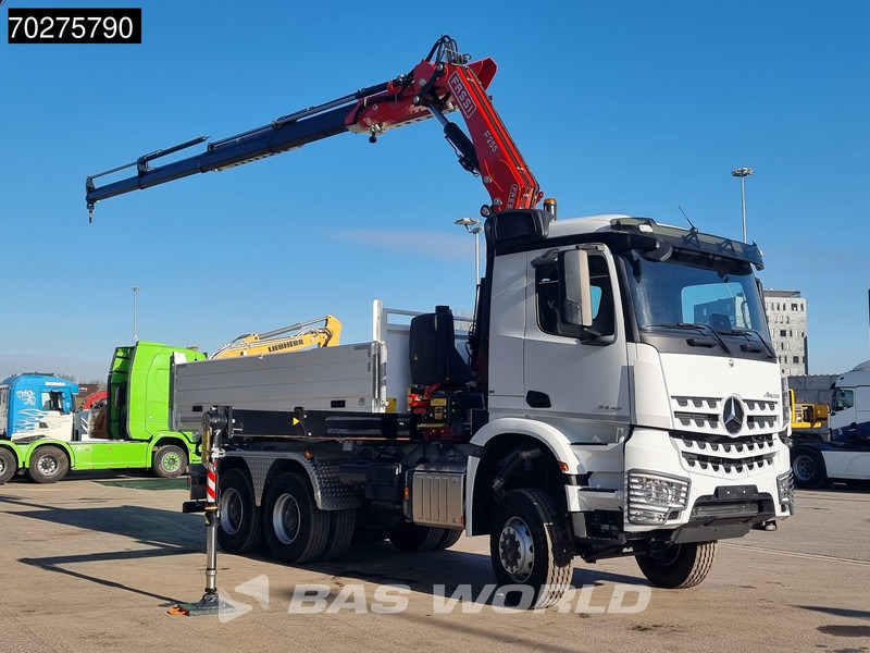 Mercedes-Benz Arocs 3348 6X6 Full Steel Retarder Fassi 25T/M Crane Kran Euro 6 - Camião basculante, Camião grua: foto 3 Mercedes-Benz Arocs 3348 6X6 Full Steel Retarder Fassi 25T/M Crane Kran Euro 6 - Camião basculante, Camião grua: foto 3