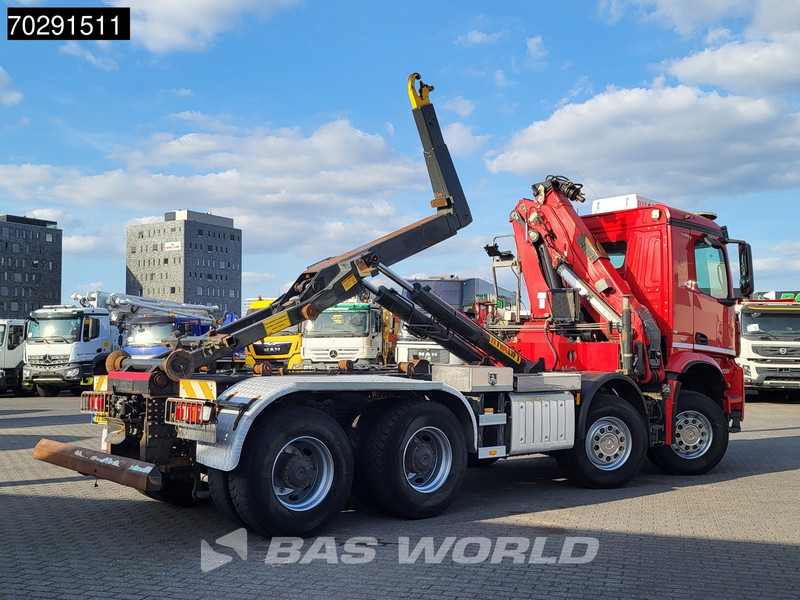 Camião polibenne, Camião grua Mercedes-Benz Arocs 4145 8X4 NL-Truck HMF RCL 5300 Crane Hyva 26-51-S Hooklift Steelsuspension Big-Axle Automatic Euro 6: foto 8 Camião polibenne, Camião grua Mercedes-Benz Arocs 4145 8X4 NL-Truck HMF RCL 5300 Crane Hyva 26-51-S Hooklift Steelsuspension Big-Axle Automatic Euro 6: foto 8