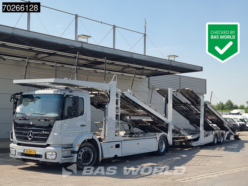 Mercedes-Benz Axor 1833 4X2 Retarder 3-Pedals Rolfo Aufbau Euro 5 - Camião transporte de veículos: foto 1 Mercedes-Benz Axor 1833 4X2 Retarder 3-Pedals Rolfo Aufbau Euro 5 - Camião transporte de veículos: foto 1