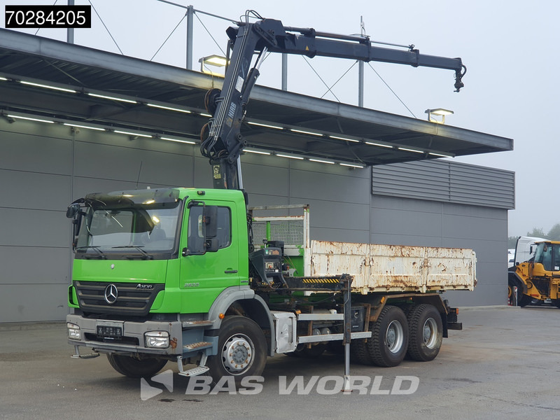 Mercedes-Benz Axor 2633 6X4 HIAB 144 ES-3 Kran Crane Manual Big-Axle Steelsuspension Euro 4 - Camião basculante, Camião grua: foto 3 Mercedes-Benz Axor 2633 6X4 HIAB 144 ES-3 Kran Crane Manual Big-Axle Steelsuspension Euro 4 - Camião basculante, Camião grua: foto 3