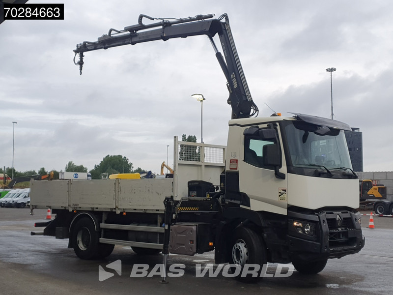 Renault C 380 4X2 HIAB 122 B-3 HIDUO Kran Crane Steelsuspension Big-Axle Euro 6 - Camião de caixa aberta/ Plataforma, Camião grua: foto 3 Renault C 380 4X2 HIAB 122 B-3 HIDUO Kran Crane Steelsuspension Big-Axle Euro 6 - Camião de caixa aberta/ Plataforma, Camião grua: foto 3