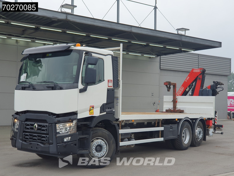 Renault C 380 6X2 Fassi F155A.0.23 E-ACTIVE Remote Control Euro 6 - Camião de caixa aberta/ Plataforma, Camião grua: foto 2 Renault C 380 6X2 Fassi F155A.0.23 E-ACTIVE Remote Control Euro 6 - Camião de caixa aberta/ Plataforma, Camião grua: foto 2