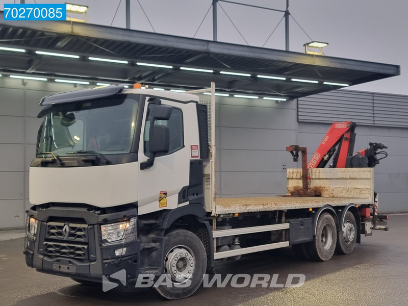 Renault C 380 6X2 Fassi F155A.0.23 E-ACTIVE Remote Control Euro 6 - Camião de caixa aberta/ Plataforma, Camião grua: foto 2 Renault C 380 6X2 Fassi F155A.0.23 E-ACTIVE Remote Control Euro 6 - Camião de caixa aberta/ Plataforma, Camião grua: foto 2