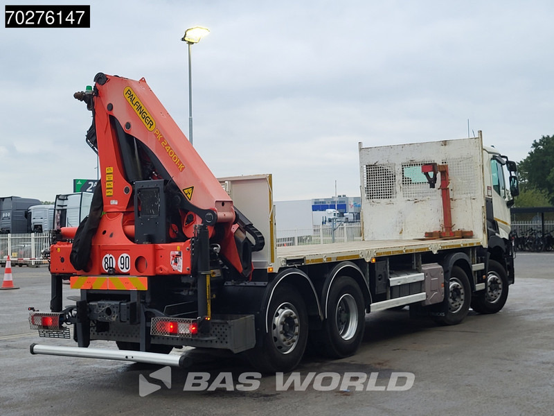 Camião de caixa aberta/ Plataforma, Camião grua Renault C 380 8X2 Palfinger PK24001K Remote Lenkachse Euro 6: foto 12