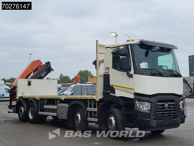 Camião de caixa aberta/ Plataforma, Camião grua Renault C 380 8X2 Palfinger PK24001K Remote Lenkachse Euro 6: foto 11