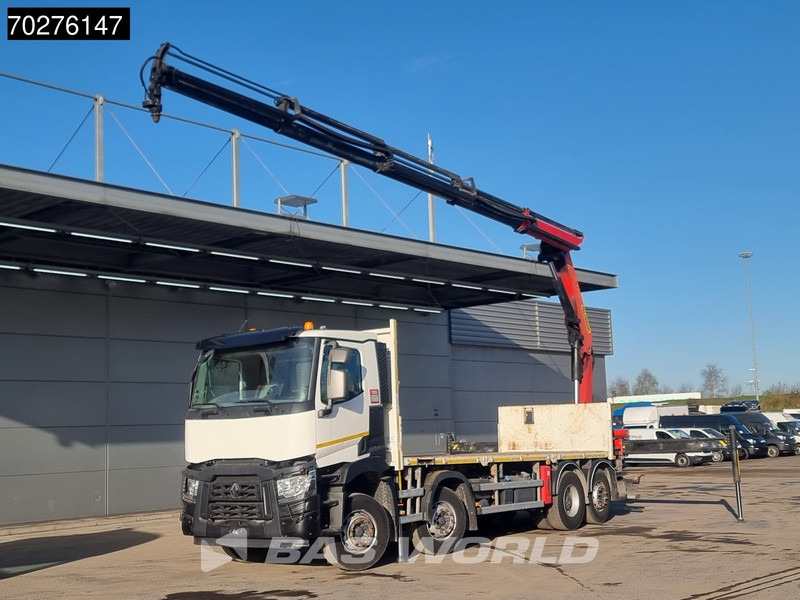 Renault C 380 8X2 Palfinger PK24001K Remote Lenkachse Euro 6 - Camião de caixa aberta/ Plataforma, Camião grua: foto 1 Renault C 380 8X2 Palfinger PK24001K Remote Lenkachse Euro 6 - Camião de caixa aberta/ Plataforma, Camião grua: foto 1