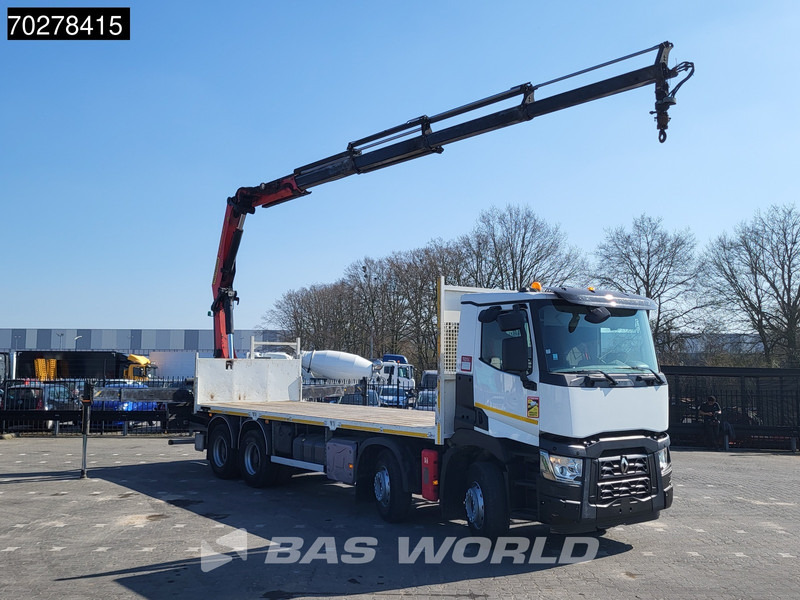 Renault C 430 8X4 Palfinger 22002 EH kran Crane Big-Axle steel suspension Euro 6 - Camião de caixa aberta/ Plataforma, Camião grua: foto 3 Renault C 430 8X4 Palfinger 22002 EH kran Crane Big-Axle steel suspension Euro 6 - Camião de caixa aberta/ Plataforma, Camião grua: foto 3