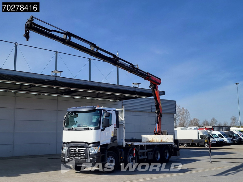 Renault C 430 8X4 Palfinger PK33002EH Kran Crane Big Axle Euro 6 - Camião de caixa aberta/ Plataforma, Camião grua: foto 3 Renault C 430 8X4 Palfinger PK33002EH Kran Crane Big Axle Euro 6 - Camião de caixa aberta/ Plataforma, Camião grua: foto 3