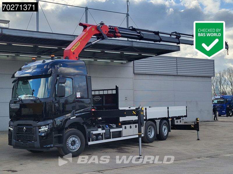 Renault C 480 6X2 NEW! Palfinger PK41002 EH Crane Kran ACC Euro 6 - Camião de caixa aberta/ Plataforma, Camião grua: foto 1 Renault C 480 6X2 NEW! Palfinger PK41002 EH Crane Kran ACC Euro 6 - Camião de caixa aberta/ Plataforma, Camião grua: foto 1