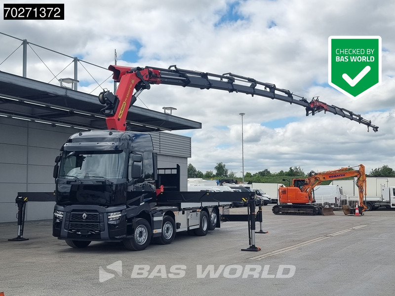 Renault C 520 8X2 Palfinger PK65002 SH Crane Jib Winch Lift+steering Axle Euro 6 - Camião de caixa aberta/ Plataforma, Camião grua: foto 1 Renault C 520 8X2 Palfinger PK65002 SH Crane Jib Winch Lift+steering Axle Euro 6 - Camião de caixa aberta/ Plataforma, Camião grua: foto 1