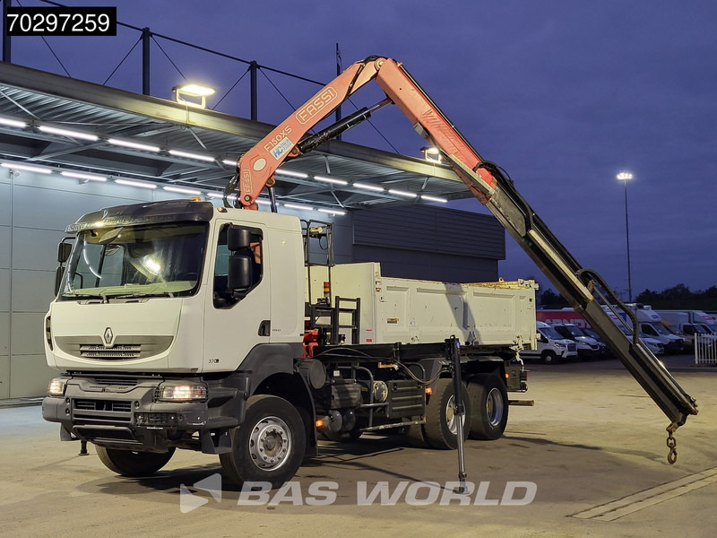 Renault Kerax 370 Kerax 6X4 Fassi F150AXS.22 Crane 10m3 2-side tipper Big-Axle Steelsuspension Manual - Camião basculante, Camião grua: foto 5 Renault Kerax 370 Kerax 6X4 Fassi F150AXS.22 Crane 10m3 2-side tipper Big-Axle Steelsuspension Manual - Camião basculante, Camião grua: foto 5