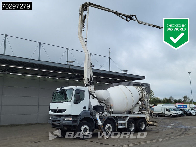 Renault Kerax 8X4 Mecbo M3-23/100-BZ Pomp+Mixer Big-Axle Steelsuspension Euro 5 - Camião betoneira: foto 1 Renault Kerax 8X4 Mecbo M3-23/100-BZ Pomp+Mixer Big-Axle Steelsuspension Euro 5 - Camião betoneira: foto 1