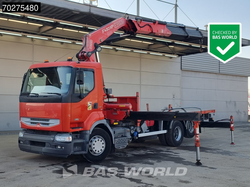 Renault Premium 420 6X2 Fassi F450AXP.22 Kran Crane Lift-axle Manual Euro 3 - Camião de caixa aberta/ Plataforma, Camião grua: foto 1 Renault Premium 420 6X2 Fassi F450AXP.22 Kran Crane Lift-axle Manual Euro 3 - Camião de caixa aberta/ Plataforma, Camião grua: foto 1