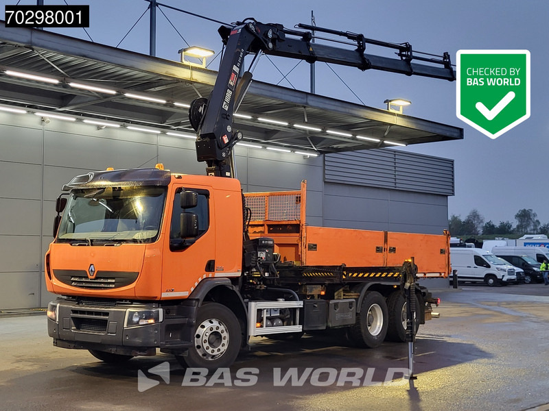Renault Premium 430 Lander 6X4 HIAB 211 EP-4 Crane Tipper Big-Axle Automatic Euro 5 - Camião basculante, Camião grua: foto 1 Renault Premium 430 Lander 6X4 HIAB 211 EP-4 Crane Tipper Big-Axle Automatic Euro 5 - Camião basculante, Camião grua: foto 1