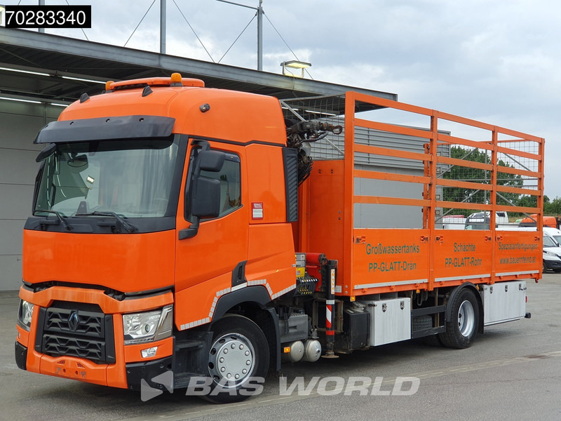Renault T 380 4X2 Palfinger PK18002-EH Kran Crane Retarder Standklima Euro 6 - Camião de caixa aberta/ Plataforma, Camião grua: foto 2 Renault T 380 4X2 Palfinger PK18002-EH Kran Crane Retarder Standklima Euro 6 - Camião de caixa aberta/ Plataforma, Camião grua: foto 2