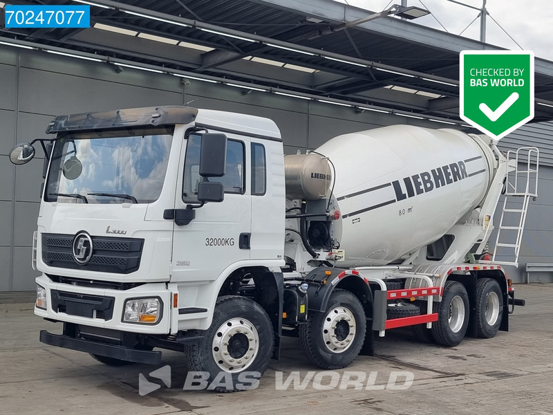 SHACMAN L3000 8X4 NEW 8m3 Liebherr Mixer Big Axle Steel suspension - Camião betoneira: foto 1 SHACMAN L3000 8X4 NEW 8m3 Liebherr Mixer Big Axle Steel suspension - Camião betoneira: foto 1