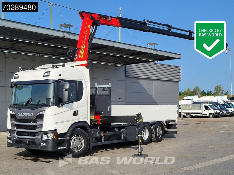 Scania G410 6X2 New! Palfinger PK24.001 SLD 5 Crane Kran Retarder Lift+Steering Axle LED ACC - Camião de caixa aberta/ Plataforma, Camião grua: foto 1 Scania G410 6X2 New! Palfinger PK24.001 SLD 5 Crane Kran Retarder Lift+Steering Axle LED ACC - Camião de caixa aberta/ Plataforma, Camião grua: foto 1