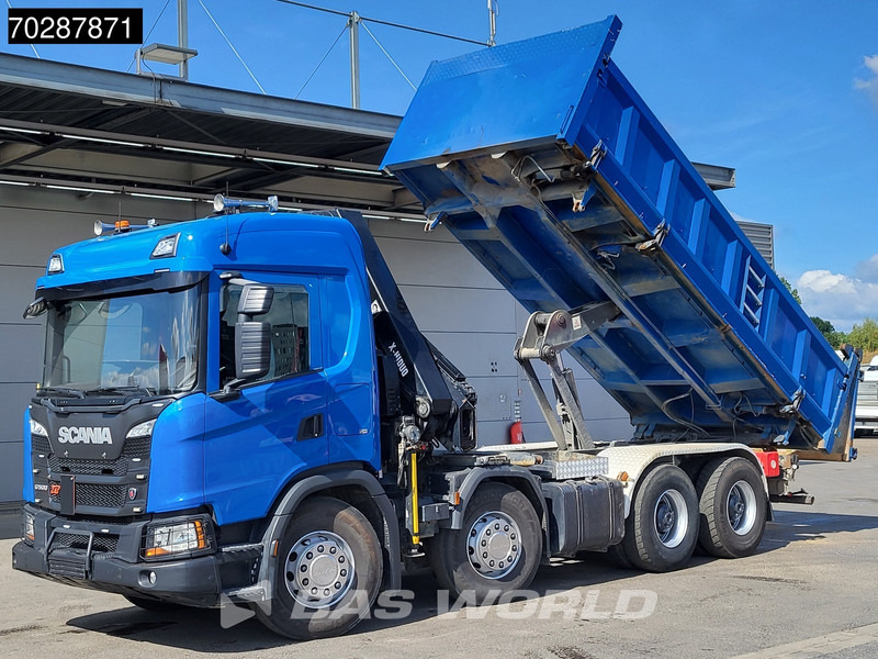 Scania G500 8X4 Hiab X-HIDUO 228 E-3 Crane Retarder Big-Axle Josset Menguy Tipper 14m3 Euro 6 - Camião basculante, Camião grua: foto 2 Scania G500 8X4 Hiab X-HIDUO 228 E-3 Crane Retarder Big-Axle Josset Menguy Tipper 14m3 Euro 6 - Camião basculante, Camião grua: foto 2