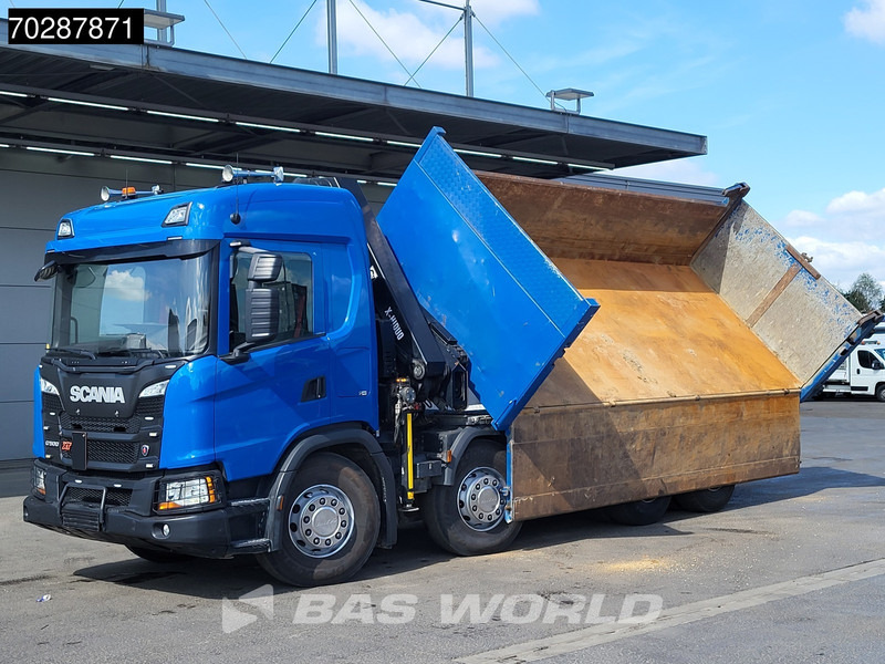 Scania G500 8X4 Hiab X-HIDUO 228 E-3 Crane Retarder Big-Axle Josset Menguy Tipper 14m3 Euro 6 - Camião basculante, Camião grua: foto 3 Scania G500 8X4 Hiab X-HIDUO 228 E-3 Crane Retarder Big-Axle Josset Menguy Tipper 14m3 Euro 6 - Camião basculante, Camião grua: foto 3
