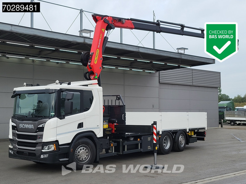 Scania P410 6X2 NEW! Palfinger PK24-001 SLD 5 Kran Crane Retarder Lift+steering axle - Camião de caixa aberta/ Plataforma, Camião grua: foto 1 Scania P410 6X2 NEW! Palfinger PK24-001 SLD 5 Kran Crane Retarder Lift+steering axle - Camião de caixa aberta/ Plataforma, Camião grua: foto 1