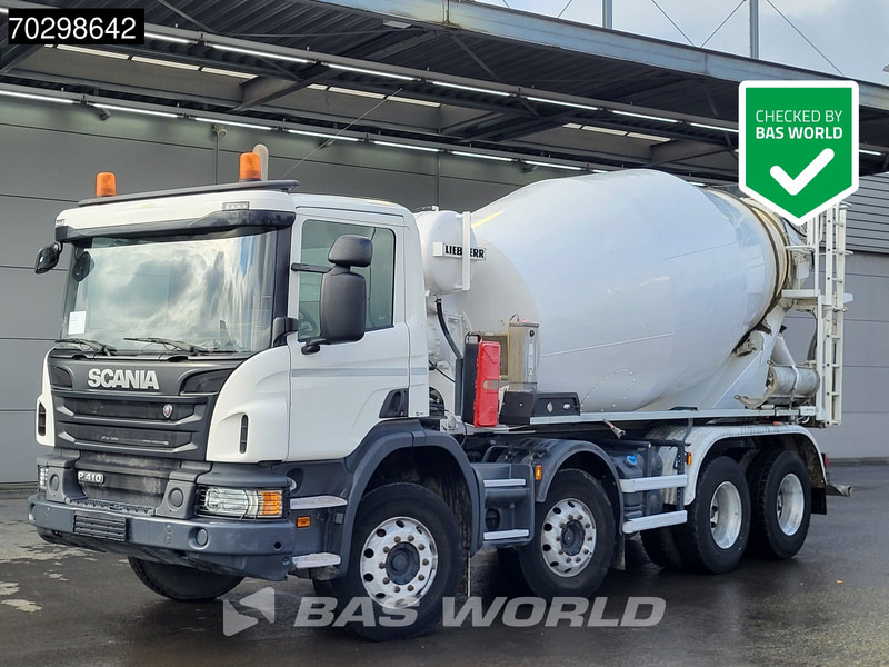 Scania P410 8X4 9m3 Liebherr mixer Automatic Steelsuspension Euro 6 - Camião betoneira: foto 1 Scania P410 8X4 9m3 Liebherr mixer Automatic Steelsuspension Euro 6 - Camião betoneira: foto 1