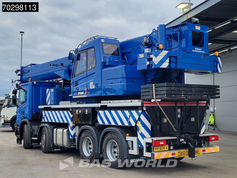 Scania P450 P 8X4 Palfinger/SANY SPC500E Telescopic Crane Retarder Navi Automatic Euro 6 - Camião de caixa aberta/ Plataforma, Camião grua: foto 2 Scania P450 P 8X4 Palfinger/SANY SPC500E Telescopic Crane Retarder Navi Automatic Euro 6 - Camião de caixa aberta/ Plataforma, Camião grua: foto 2