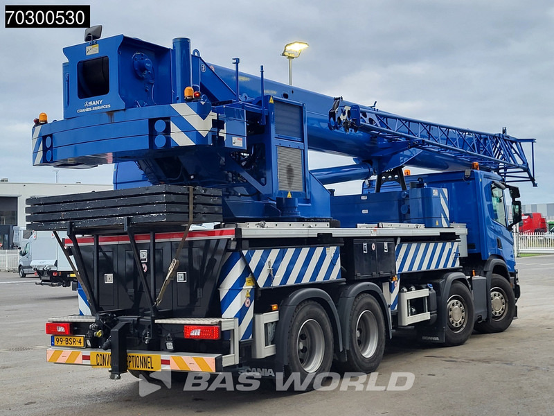 Scania P450 P 8X4 Palfinger/SANY SPC500E Telescopic Crane Retarder Navi Automatic Euro 6 - Camião de caixa aberta/ Plataforma, Camião grua: foto 5 Scania P450 P 8X4 Palfinger/SANY SPC500E Telescopic Crane Retarder Navi Automatic Euro 6 - Camião de caixa aberta/ Plataforma, Camião grua: foto 5