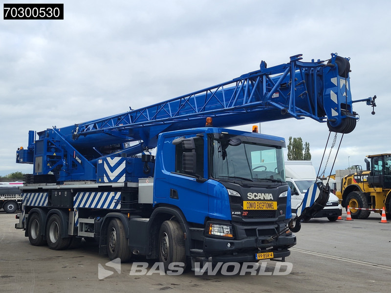Scania P450 P 8X4 Palfinger/SANY SPC500E Telescopic Crane Retarder Navi Automatic Euro 6 - Camião de caixa aberta/ Plataforma, Camião grua: foto 3 Scania P450 P 8X4 Palfinger/SANY SPC500E Telescopic Crane Retarder Navi Automatic Euro 6 - Camião de caixa aberta/ Plataforma, Camião grua: foto 3