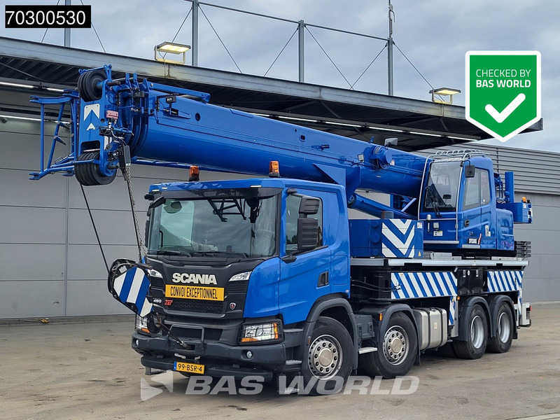 Scania P450 P 8X4 Palfinger/SANY SPC500E Telescopic Crane Retarder Navi Automatic Euro 6 - Camião grua: foto 1 Scania P450 P 8X4 Palfinger/SANY SPC500E Telescopic Crane Retarder Navi Automatic Euro 6 - Camião grua: foto 1