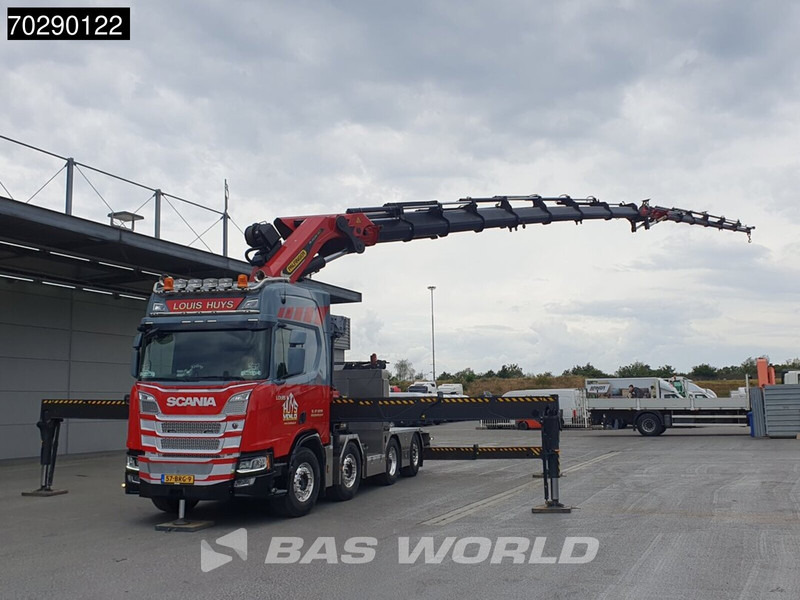 Scania R500 8X2 NL-Truck Palfinger PK165002 TEC 7 Crane Winch Fly-Jib Retarder Lift+steering - Camião de caixa aberta/ Plataforma, Camião grua: foto 5 Scania R500 8X2 NL-Truck Palfinger PK165002 TEC 7 Crane Winch Fly-Jib Retarder Lift+steering - Camião de caixa aberta/ Plataforma, Camião grua: foto 5