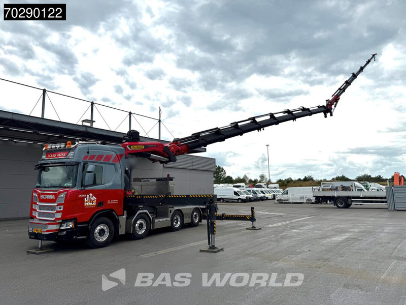 Scania R500 8X2 NL-Truck Palfinger PK165002 TEC 7 Crane Winch Fly-Jib Retarder Lift+steering - Camião de caixa aberta/ Plataforma, Camião grua: foto 3 Scania R500 8X2 NL-Truck Palfinger PK165002 TEC 7 Crane Winch Fly-Jib Retarder Lift+steering - Camião de caixa aberta/ Plataforma, Camião grua: foto 3