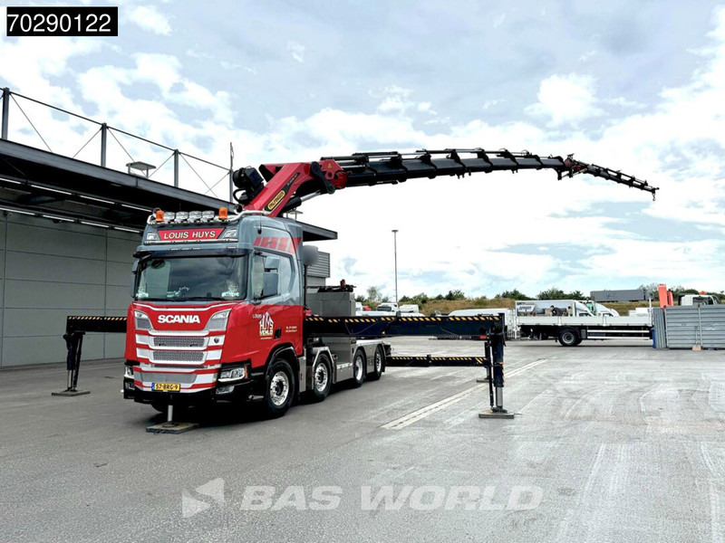 Scania R500 8X2 NL-Truck Palfinger PK165002 TEC 7 Crane Winch Fly-Jib Retarder Lift+steering - Camião de caixa aberta/ Plataforma, Camião grua: foto 2 Scania R500 8X2 NL-Truck Palfinger PK165002 TEC 7 Crane Winch Fly-Jib Retarder Lift+steering - Camião de caixa aberta/ Plataforma, Camião grua: foto 2