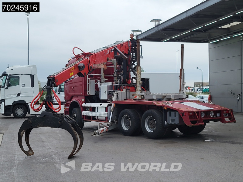 Scania R580 6X4 3-Pedals Jonsered J28505 83 Crane Kran Steel-suspension Retarder Euro 6 - Camião de transporte de madeira, Camião grua: foto 3 Scania R580 6X4 3-Pedals Jonsered J28505 83 Crane Kran Steel-suspension Retarder Euro 6 - Camião de transporte de madeira, Camião grua: foto 3