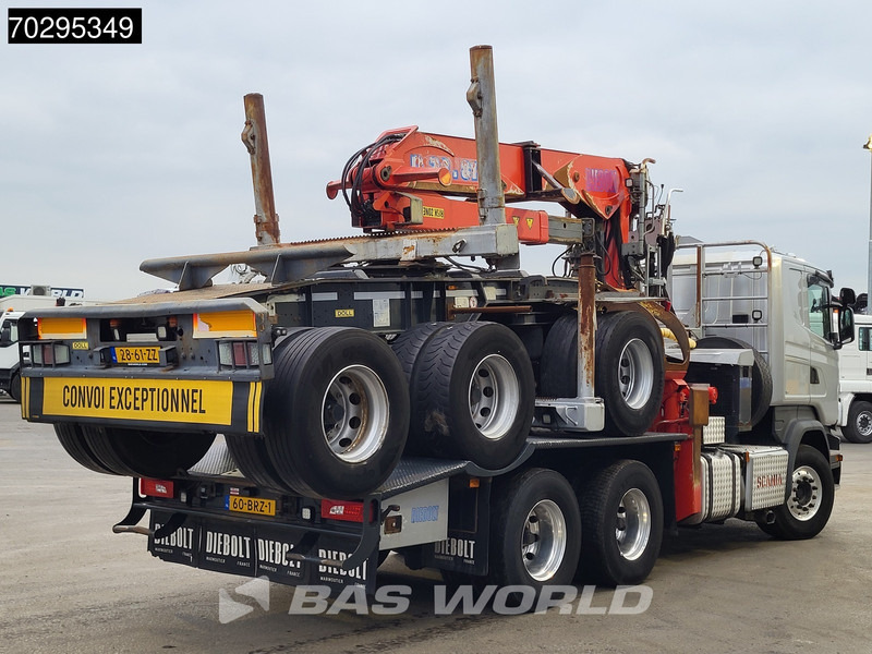 Scania R580 R 6X4 NL-Truck Diebolt D28.81 Kran Crane Holztransport + Dolly Retarder Euro 6 - Camião de transporte de madeira, Camião grua: foto 5 Scania R580 R 6X4 NL-Truck Diebolt D28.81 Kran Crane Holztransport + Dolly Retarder Euro 6 - Camião de transporte de madeira, Camião grua: foto 5
