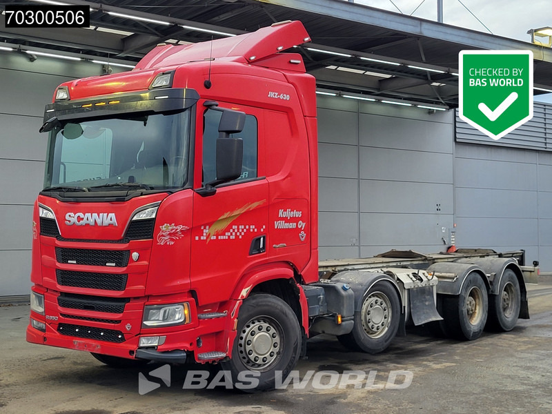 Scania R650 R 8X4 8x4 chassis Retarder Big-Axle semi Automatic Euro 6 - Camião chassi: foto 1 Scania R650 R 8X4 8x4 chassis Retarder Big-Axle semi Automatic Euro 6 - Camião chassi: foto 1