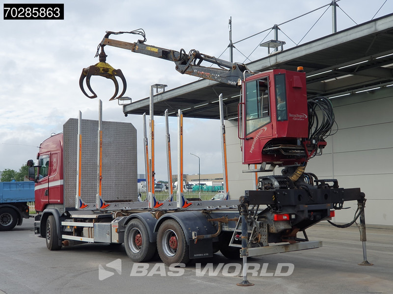 Scania R730 R 6X4 HIAB F108S 79 Crane Retarder Xenon BigAxle Loglift Automatic ACC Euro 6 - Camião de transporte de madeira, Camião grua: foto 2 Scania R730 R 6X4 HIAB F108S 79 Crane Retarder Xenon BigAxle Loglift Automatic ACC Euro 6 - Camião de transporte de madeira, Camião grua: foto 2