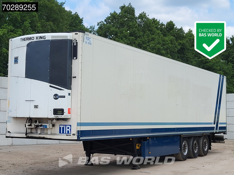 Schmitz Cargobull SCB*S3B 3 axles TUV 05/26 Doppelstock Blumenbreit Schiebewand Liftachse - Semi-reboque frigorífico: foto 1 Schmitz Cargobull SCB*S3B 3 axles TUV 05/26 Doppelstock Blumenbreit Schiebewand Liftachse - Semi-reboque frigorífico: foto 1