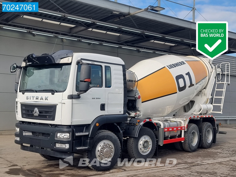 Sitrak G5 350 8X4 NEW! 8m3 Liebherr Mixer Big-Axle Steel Suspension - Camião betoneira: foto 1 Sitrak G5 350 8X4 NEW! 8m3 Liebherr Mixer Big-Axle Steel Suspension - Camião betoneira: foto 1