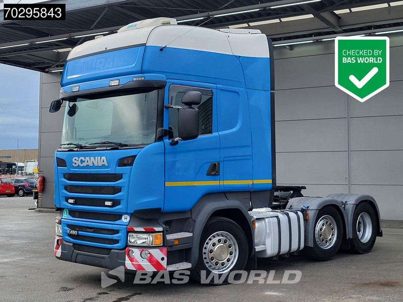 Scania R490 R 6X2 Full-Air Retarder 2x Tanks Lift+Lenkachse Standklima Euro 6 - Tractor: foto 1 Scania R490 R 6X2 Full-Air Retarder 2x Tanks Lift+Lenkachse Standklima Euro 6 - Tractor: foto 1