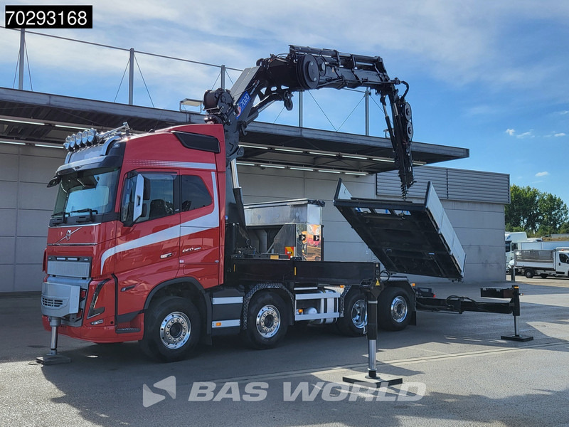 Tractor Volvo FH16 650 FH16 8X2 Tractorhead HMF 7020K-RCS Crane + Fly-Jib Lift+Steering Axle Navi ACC: foto 9