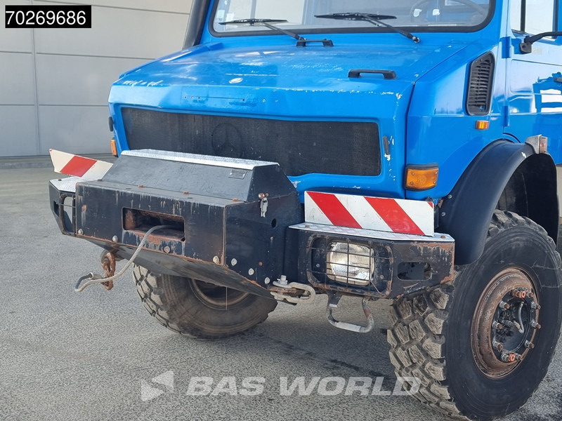 Camião grua Unimog U2450L 6X6 Unimog Engin EGI TP 226 hubarbeitsbühne Manual Euro 2: foto 11