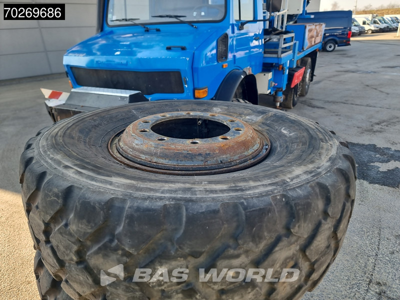 Camião grua Unimog U2450L 6X6 Unimog Engin EGI TP 226 hubarbeitsbühne Manual Euro 2: foto 9