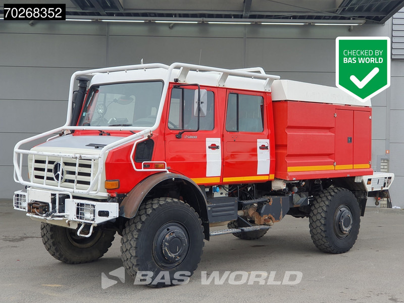 Unimog U5000 4X4 Camiva FIRE TRUCK SUPERSTRUCTURE NOT WORKING Automatic - Carro de bombeiro: foto 1 Unimog U5000 4X4 Camiva FIRE TRUCK SUPERSTRUCTURE NOT WORKING Automatic - Carro de bombeiro: foto 1
