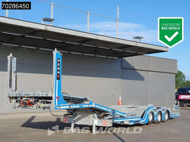 Vega Alphamax 3 axles NEW Galvanized Hydro-electric Winch Lift + Lenkachse - Semi-reboque transporte de veículos: foto 1 Vega Alphamax 3 axles NEW Galvanized Hydro-electric Winch Lift + Lenkachse - Semi-reboque transporte de veículos: foto 1