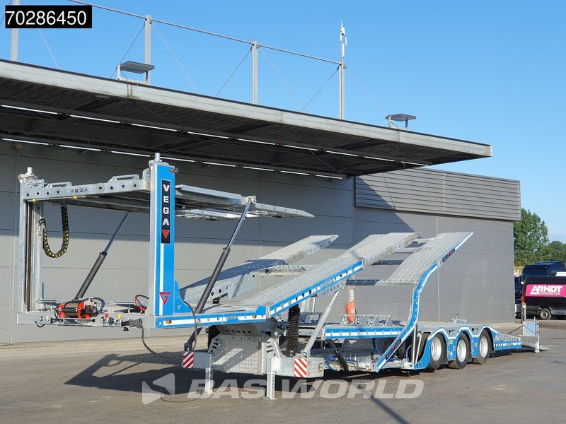 Vega Alphamax 3 axles NEW Galvanized Hydro-electric Winch Lift + Lenkachse - Semi-reboque transporte de veículos: foto 3 Vega Alphamax 3 axles NEW Galvanized Hydro-electric Winch Lift + Lenkachse - Semi-reboque transporte de veículos: foto 3