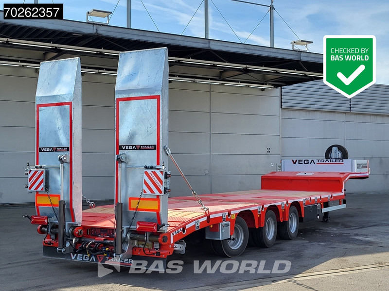 Vega Lowbed 2 axles NEW Hydr. Ramps. Lift+Steering Axle - Semi-reboque baixa: foto 1 Vega Lowbed 2 axles NEW Hydr. Ramps. Lift+Steering Axle - Semi-reboque baixa: foto 1