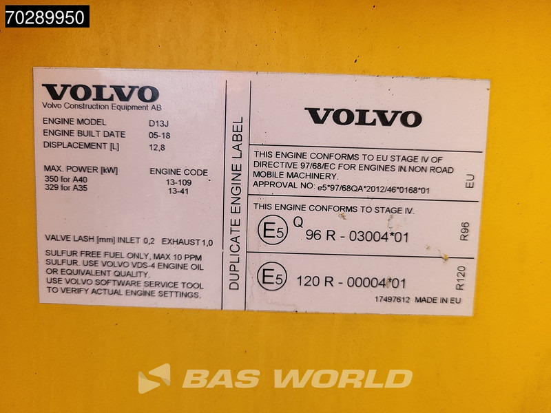 Caminhão articulado Volvo A35 G: foto 16